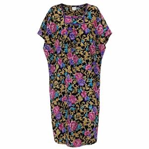 VTG Gilligan & O'Malley Caftan Muumuu House Dress Paisley New Dead Stock OS